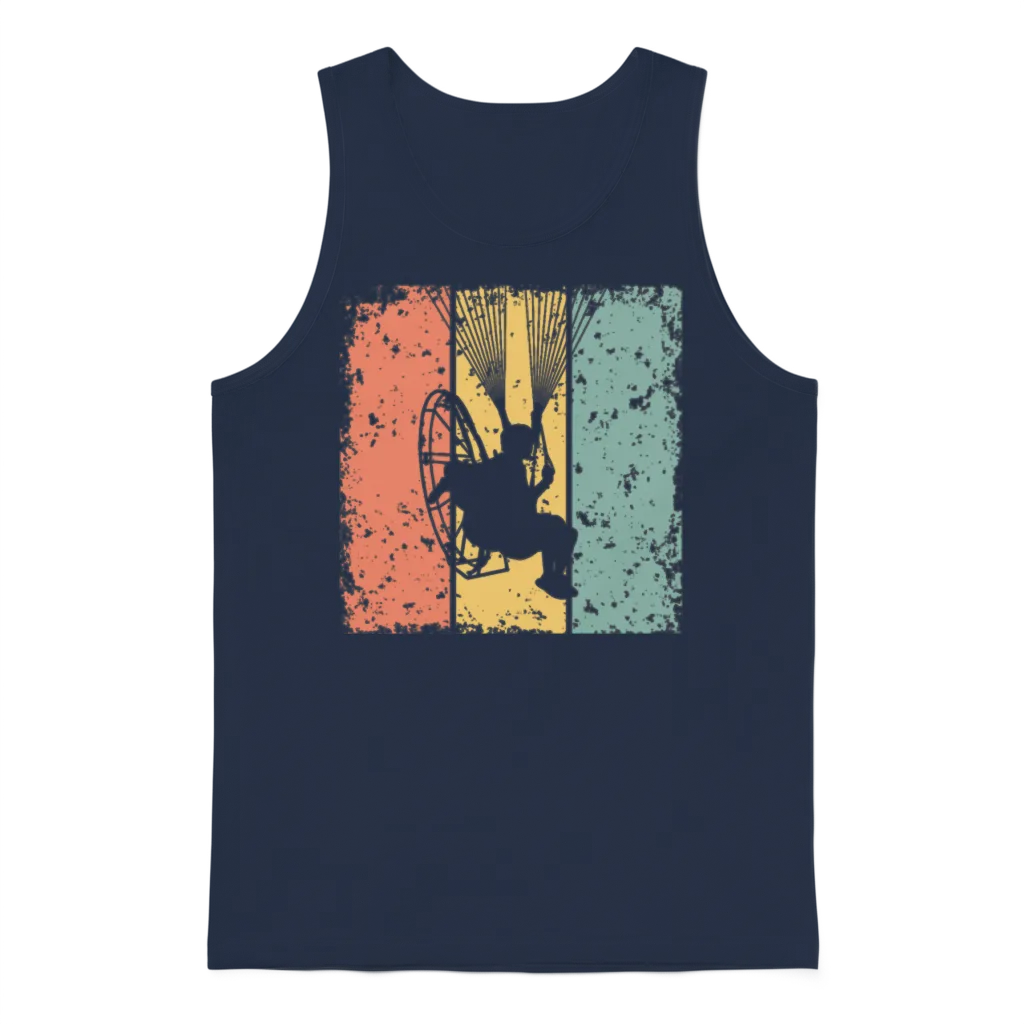 Paramotor Retro Unisex Tank Top - Navy