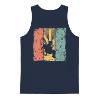 Paramotor Retro Unisex Tank Top - Navy – 1