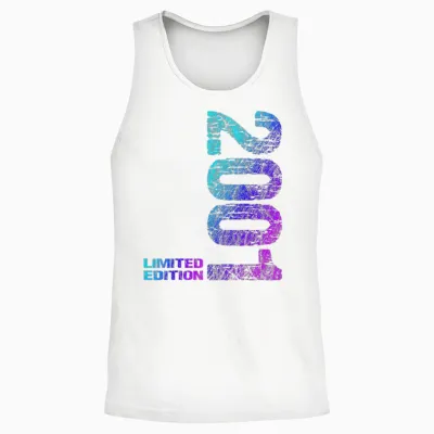 25. Geburtstag 2001 Limited Edition Mann Frau Unisex Tank Top - White