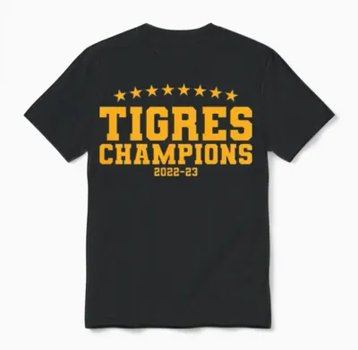 Champs Tigres Retro Unisex T-Shirt - Black