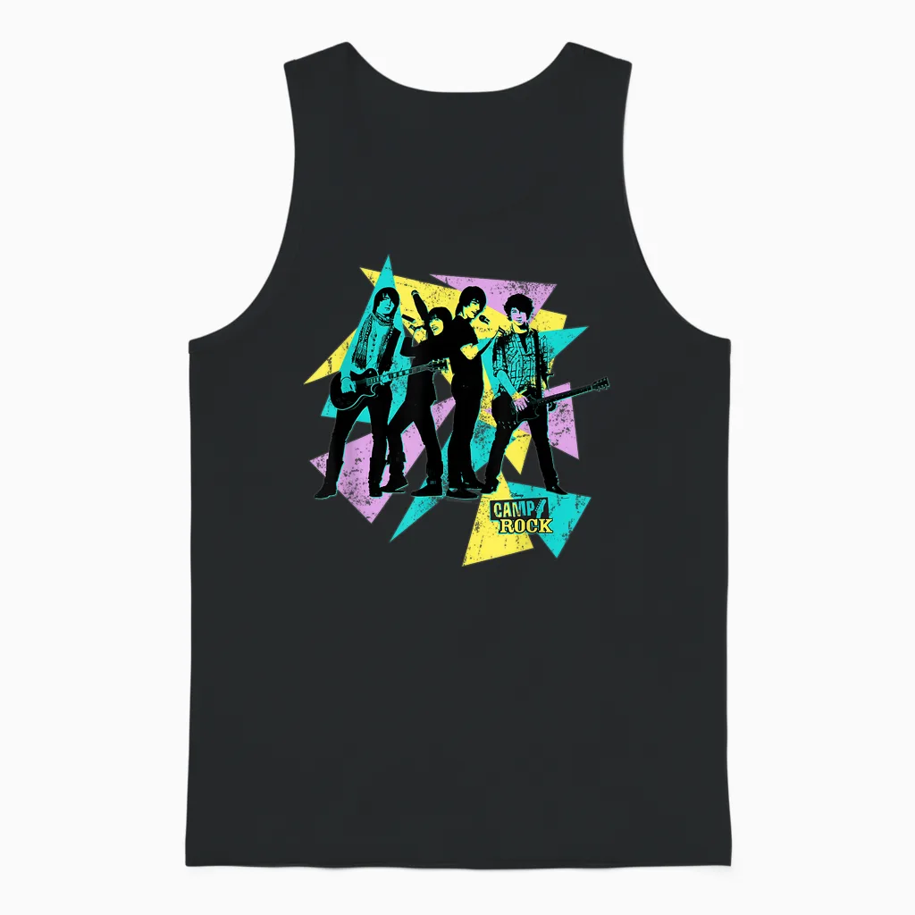 Disney Channel Camp Rock Mitchie Torres and Connect 3 Unisex Tank Top in Black