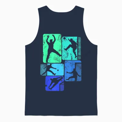 Handball Goalkeeper Handball Boys Children Men T-Shirt, Black Unisex Tank Top - Navy