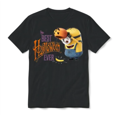 Minions Dave Best Halloween Ever Unisex T-Shirt - Black