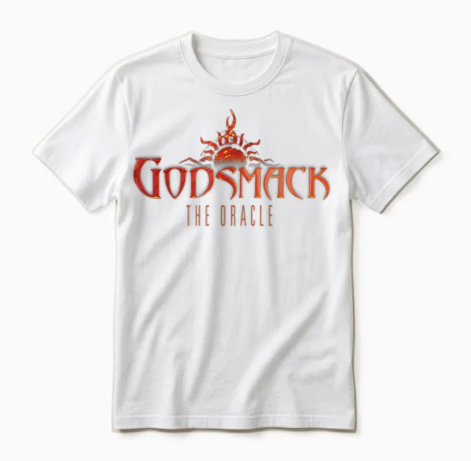Godsmack the Oracle Red Unisex T-Shirt in White