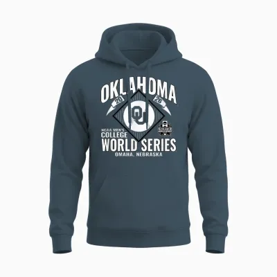 Oklahoma Sooners College World Series 2026 Cws Baseball Unisex Hoodie - Dark Heather