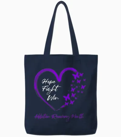 National Recovery Month Awareness Support Tote Bags - Navy