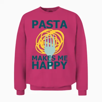Funny Pasta Slogan Unisex Sweatshirt - Heliconia