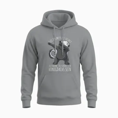 Sei Immer Du Selbst Lustiges Honigdachs Unisex Hoodie - Sport Grey