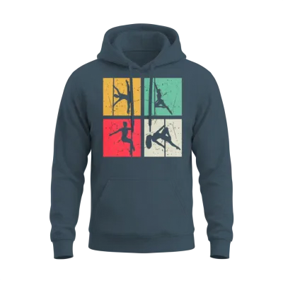 Pole Dance Silhouette - Pole Dancer Pole Dancing Unisex Hoodie - Dark Heather