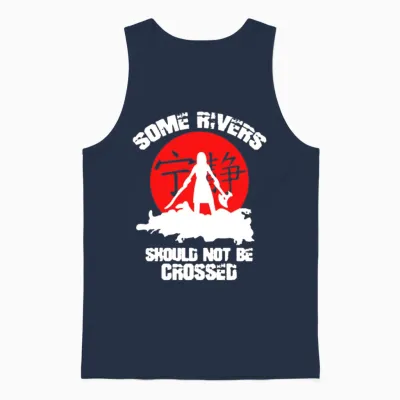 Some Rivers Should Not Be Crossed Unisex Tank Top - Navy