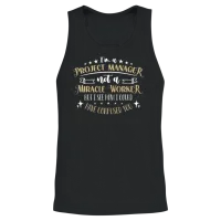 I'm a Project Manager Not a Team Leader Management Unisex Tank Top - Black – 2