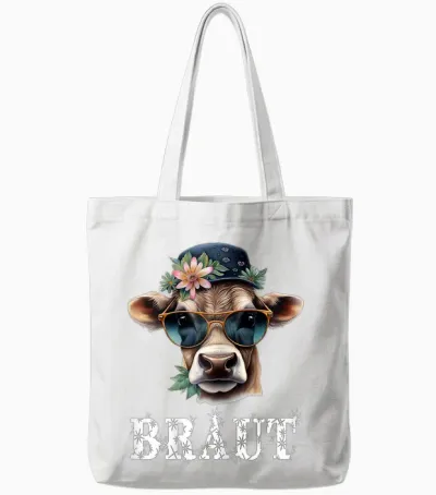 Jga T-Shirt Braut Kuh Jga Junggesellinnenabschied Bauern Tote Bags - White