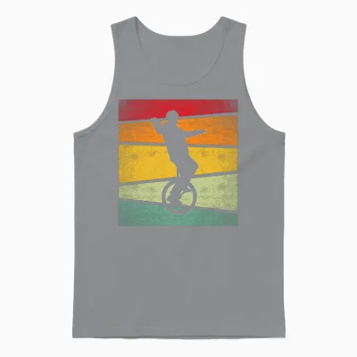 Unicycle Retro Unisex Tank Top - Sport Grey
