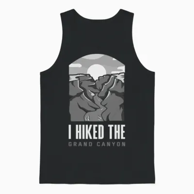 Funny Hiking Hiker Gift Unisex Tank Top - Black