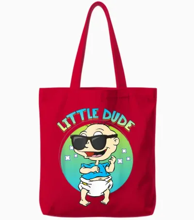 Tommy Pickles - Little Dude Tote Bags - Red