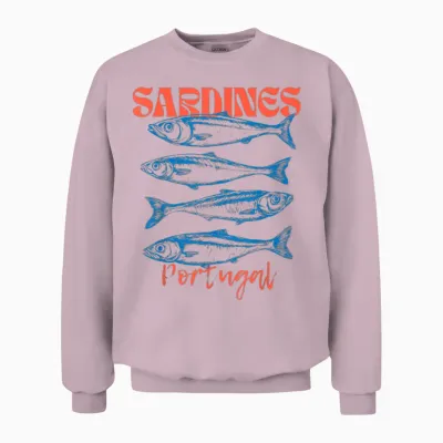 Sardinen Portugal Mittelmeer Europa Reise Souvenir Unisex Sweatshirt - Light Pink