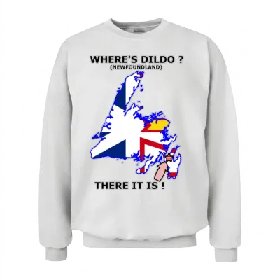 Where's Dildo Newfoundland Unisex Sweatshirt - White