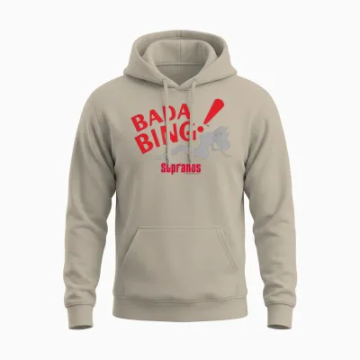 The Sopranos Bada Bing! Adult Unisex Hoodie - Sand