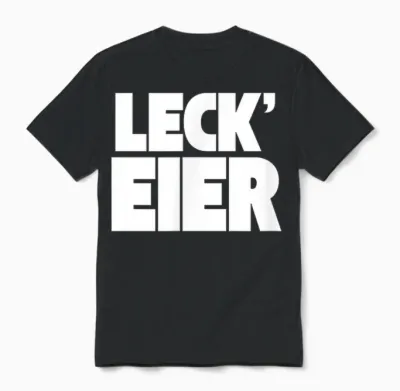 Leck Eier – Lustiger Spruch Humor Statement Unisex T-Shirt - Black
