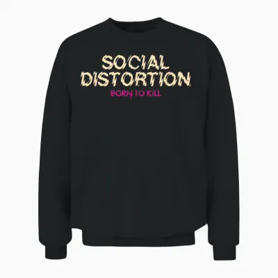 Offizielle Social Distortion Born to Kill Skelly Unisex Sweatshirt - Black