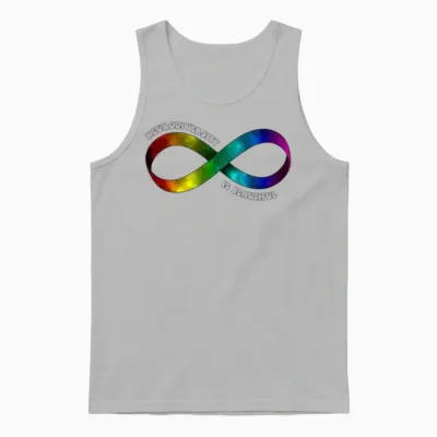 Neurodiversity Rainbow Autism Neurodivergent Adhd Unisex Tank Top - Ash