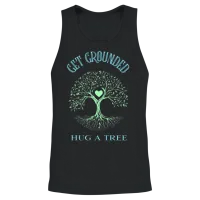 Get Grounded Hug a Tree Unisex Tank Top - Black – 2