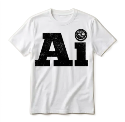 Funny Ai Artificial Intelligence Unisex T-Shirt - White