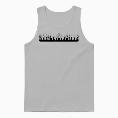 Flame Unisex Tank Top - Ash