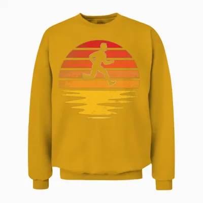 Jogging Retro Unisex Sweatshirt - Gold