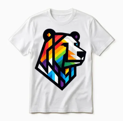 Rainbow Bear Pride Lgbt Unisex T-Shirt - White