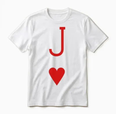 Jack of Hearts Unisex T-Shirt - White