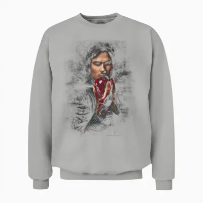 The Vampire Diaries Damon Fruit Unisex Sweatshirt - Ash
