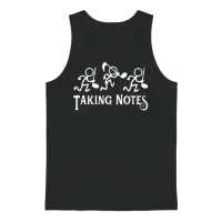 Taking Notes Funny Music Teacher Musician Music Gu Unisex Tank Top - Black – 1