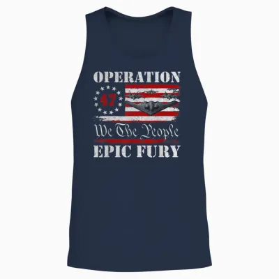 Operation Epic Fury Unisex Tank Top - Navy