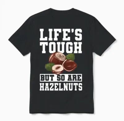 Funny Hazelnut Unisex T-Shirt - Black