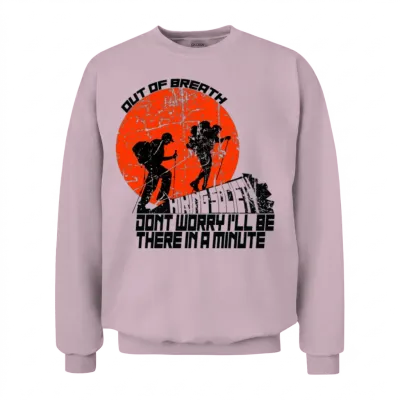 Hiking Society Unisex Sweatshirt - Light Pink