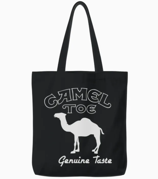 Camel Toe Cigarette Tote Bags in Black