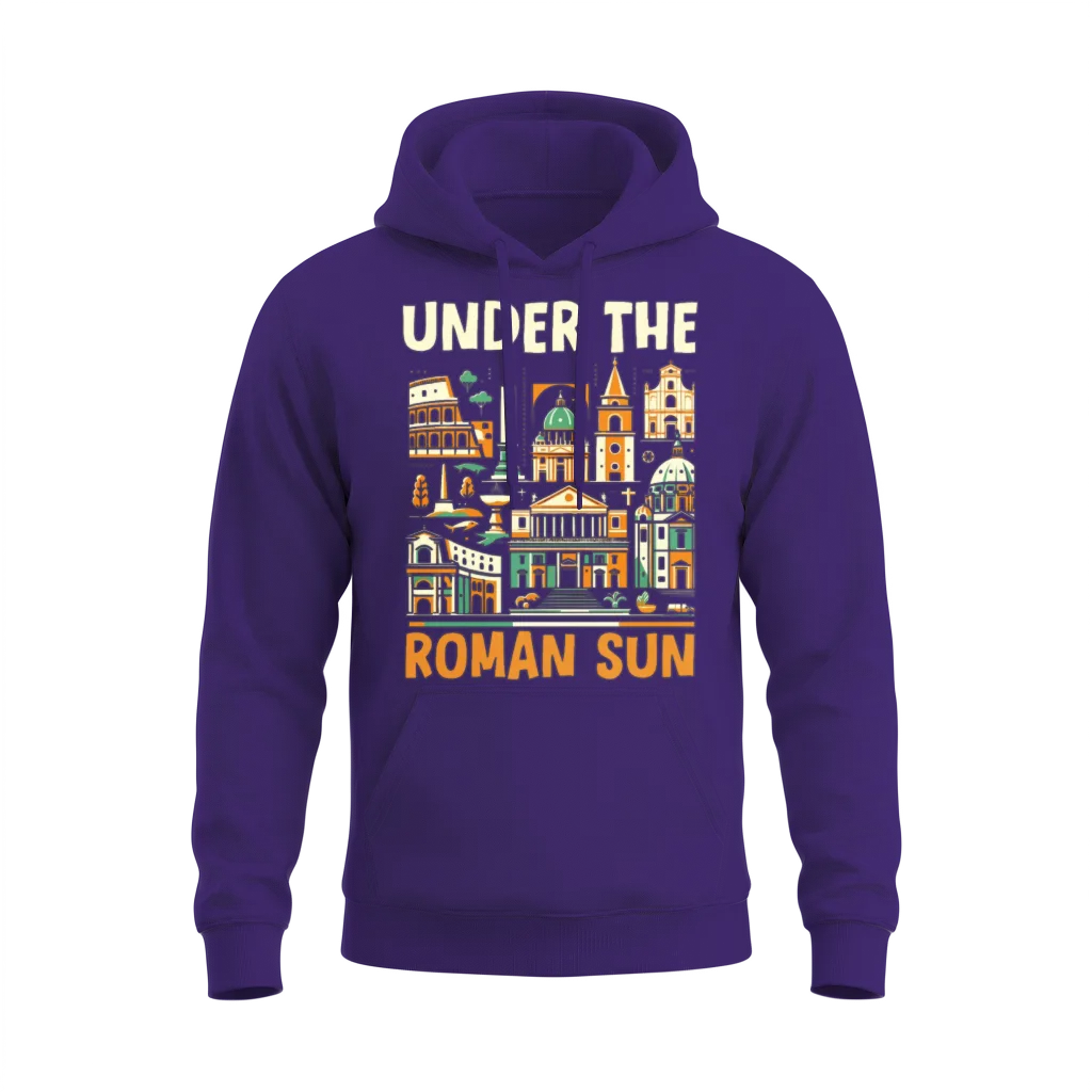 Rome Italy Travel Italian Roma Italia I Love Rome Unisex Hoodie - Purple
