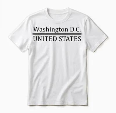 Washington D.c. Us Unisex T-Shirt - White