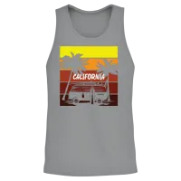 Surfing Surfboard Surfer Water Sport California Unisex Tank Top - Sport Grey – 2