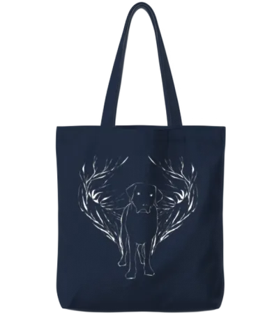 Labrador Retriever Dogs Dog Tote Bags - Navy