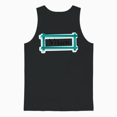 Vision Funny Unisex Tank Top - Black
