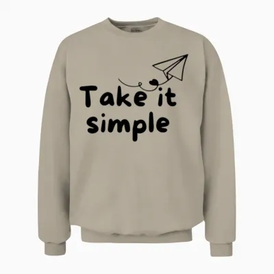 Take It Simple Unisex Sweatshirt - Sand