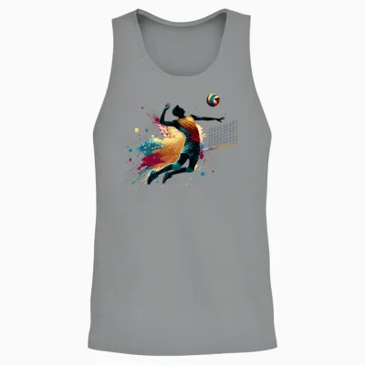 Volleyball Beach Volleyball Boys Unisex Tank Top - Sport Grey