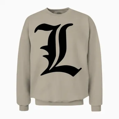 Gothic L Letter (customizable Color) Unisex Sweatshirt - Sand