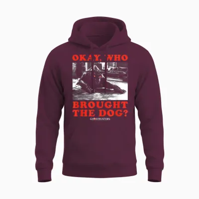 Ghostbusters Who Brought the Dog Zuul Lustiger Film Unisex Hoodie - Maroon