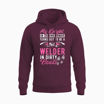 Welding Funny Unisex Hoodie - Maroon