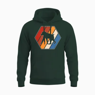 Monkey Retro Unisex Hoodie - Forest