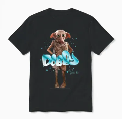Harry Potter New Design 2025 Dobby Free Elf Unisex T-Shirt - Black
