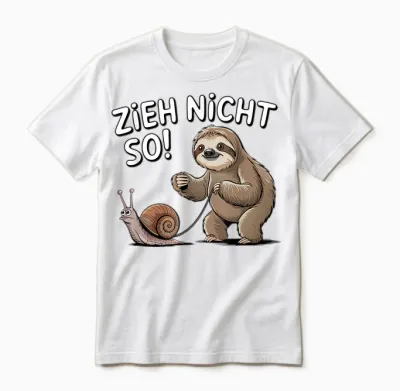 Sloth Humour Saying Zieh Nicht So Entspannter Lebensstil Unisex T-Shirt - White